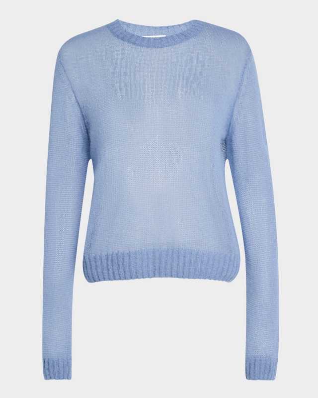 Mohair Shetland Gauze Crewneck Sweat